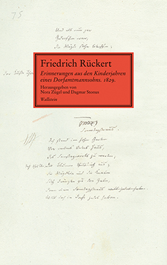 Erinnerungen aus den Kinderjahren eines Dorfamtmannsohns. 1829 Cover Erinnerungen aus den Kinderjahren eines Dorfamtmannsohns. 1829