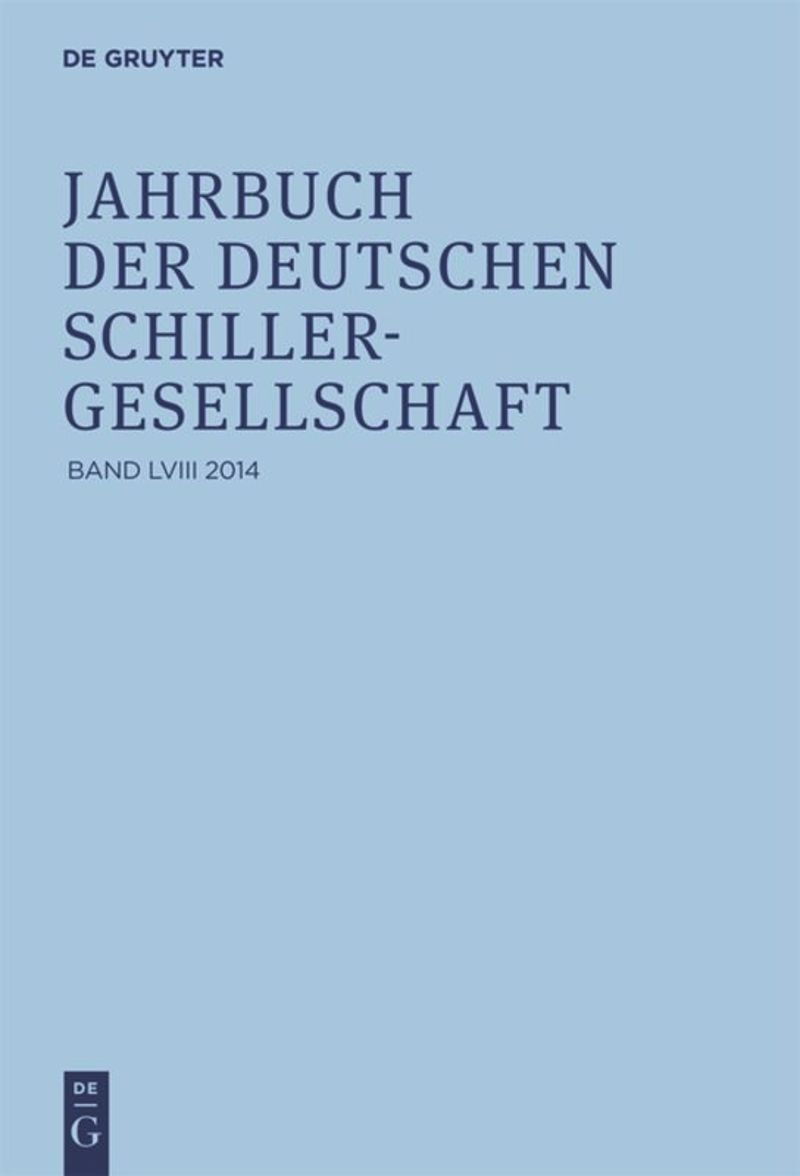 Jahrbuch der Deutschen Schillergesellschaft