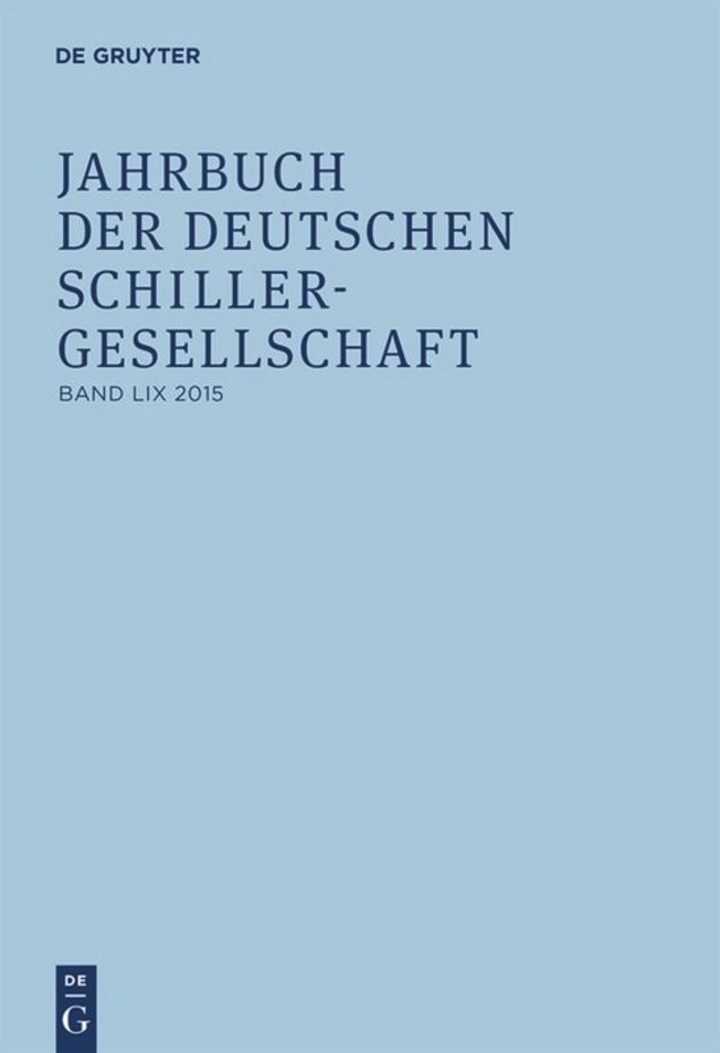Jahrbuch der Deutschen Schillergesellschaft