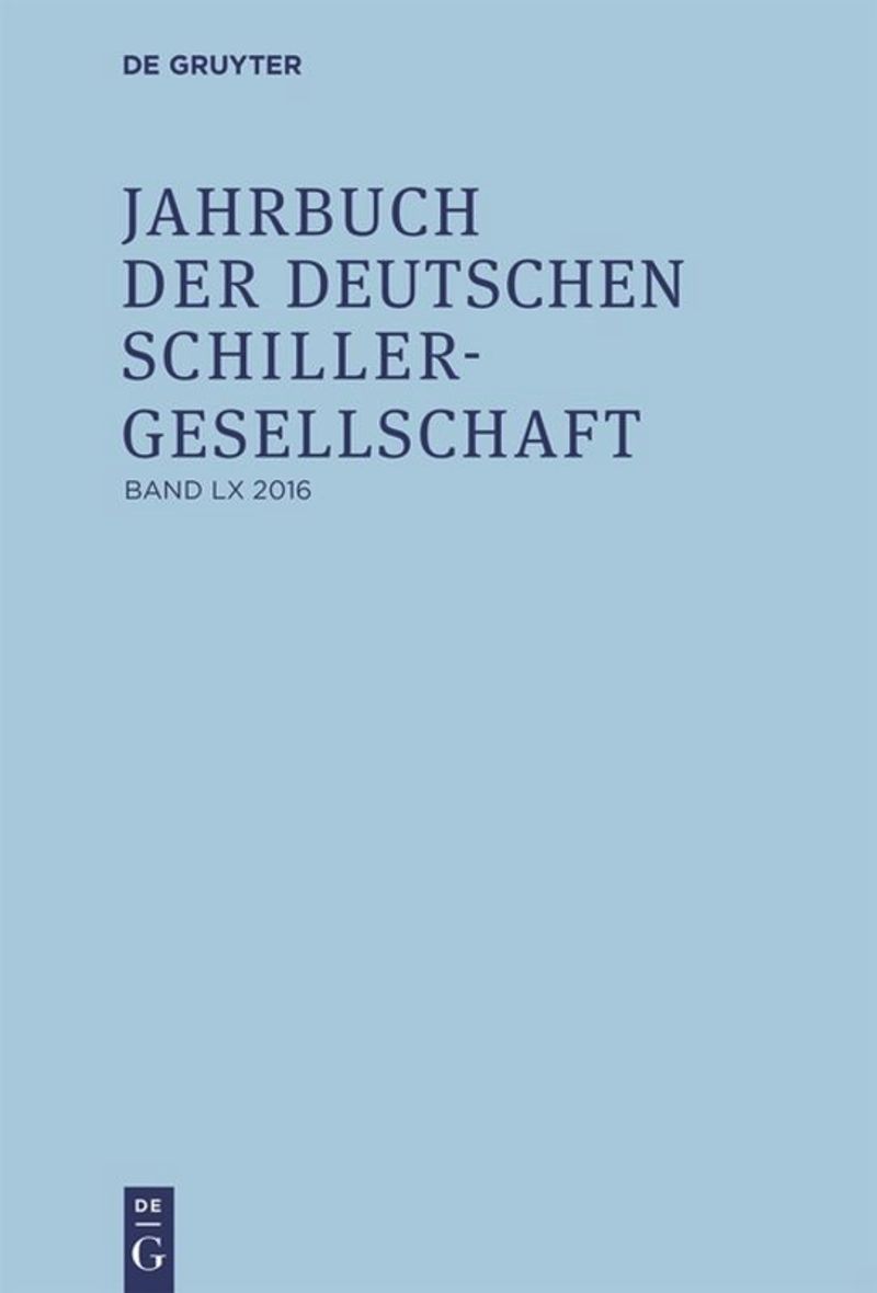 Jahrbuch der Deutschen Schillergesellschaft