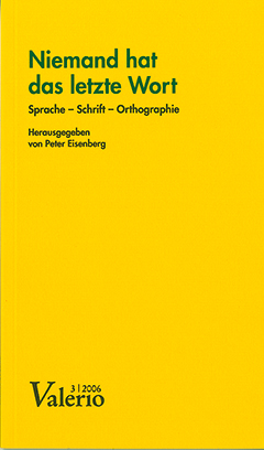 Buchcover: Niemand hat das letzte Wort