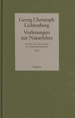 Buchcover: Vorlesungen zur Naturlehre. Notizen und Materialien zur Experimentalphysik. Teil I