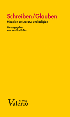 Schreiben / Glauben Cover Schreiben / Glauben