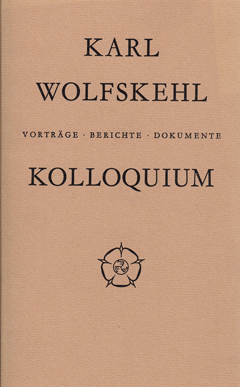 Buchcover: Karl Wolfskehl Kolloquium