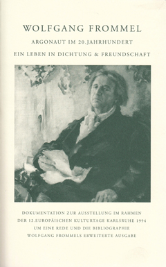 Argonaut im 20. Jahrhundert. Wolfgang Frommel Cover Argonaut im 20. Jahrhundert. Wolfgang Frommel