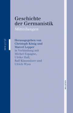 Buchcover: Geschichte der Germanistik