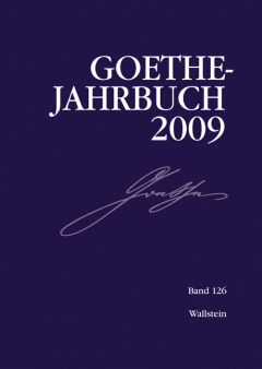 Buchcover: Goethe-Jahrbuch 126, 2009