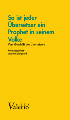 Buchcover: So ist jeder Übersetzer ein Prophet in seinem Volke