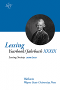 Lessing Yearbook / Jahrbuch XXXIX, 2010/2011