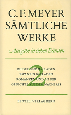Buchcover: Bilder und Balladen, Zwanzig Balladen, Romanzen und Bilder, Gedichte aus dem Nachlass