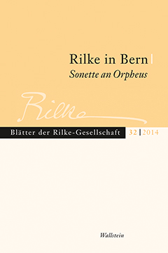 Buchcover: Rilke in Bern - Sonette an Orpheus