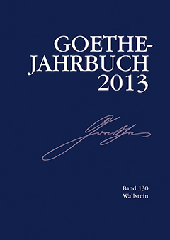 Buchcover: Goethe-Jahrbuch 130, 2013