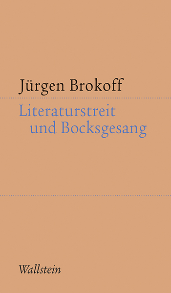 Buchcover: Literaturstreit und Bocksgesang