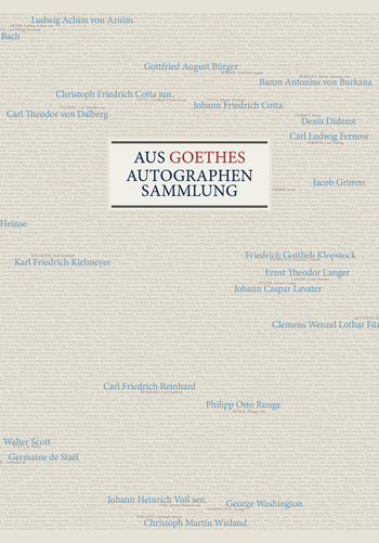 Buchcover: Aus Goethes Autographensammlung