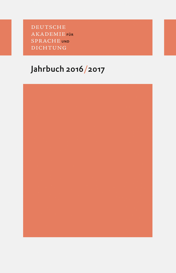 Buchcover: Jahrbuch 2016/2017