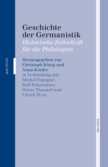 Buchcover: Geschichte der Germanistik