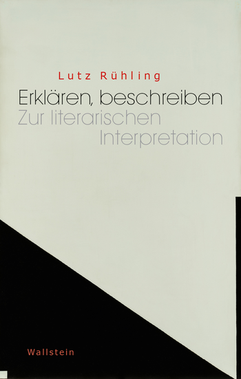 Buchcover: Erklären, beschreiben