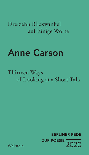 Buchcover: Dreizehn Blickwinkel auf Einige Worte / Thirteen Ways of Looking at a Short Talk