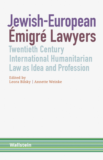 Buchcover: Jewish-European Émigré Lawyers
