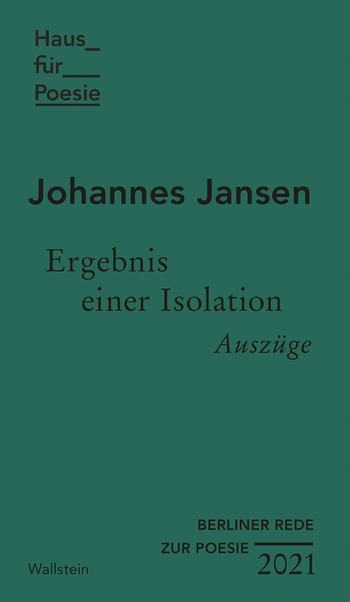 Buchcover: Ergebnis einer Isolation
