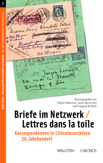 Buchcover: Briefe im Netzwerk / Lettres dans la toile