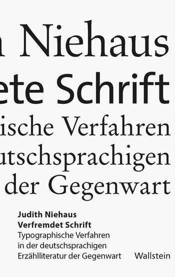 Buchcover: Verfremdete Schrift