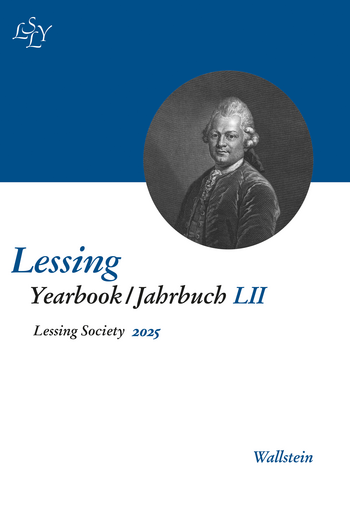 Buchcover: Lessing Yearbook/Jahrbuch LII, 2025