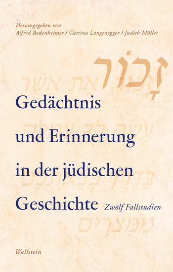 Buchcover: Gedächtnis und Erinnerung in der jüdischen Geschichte