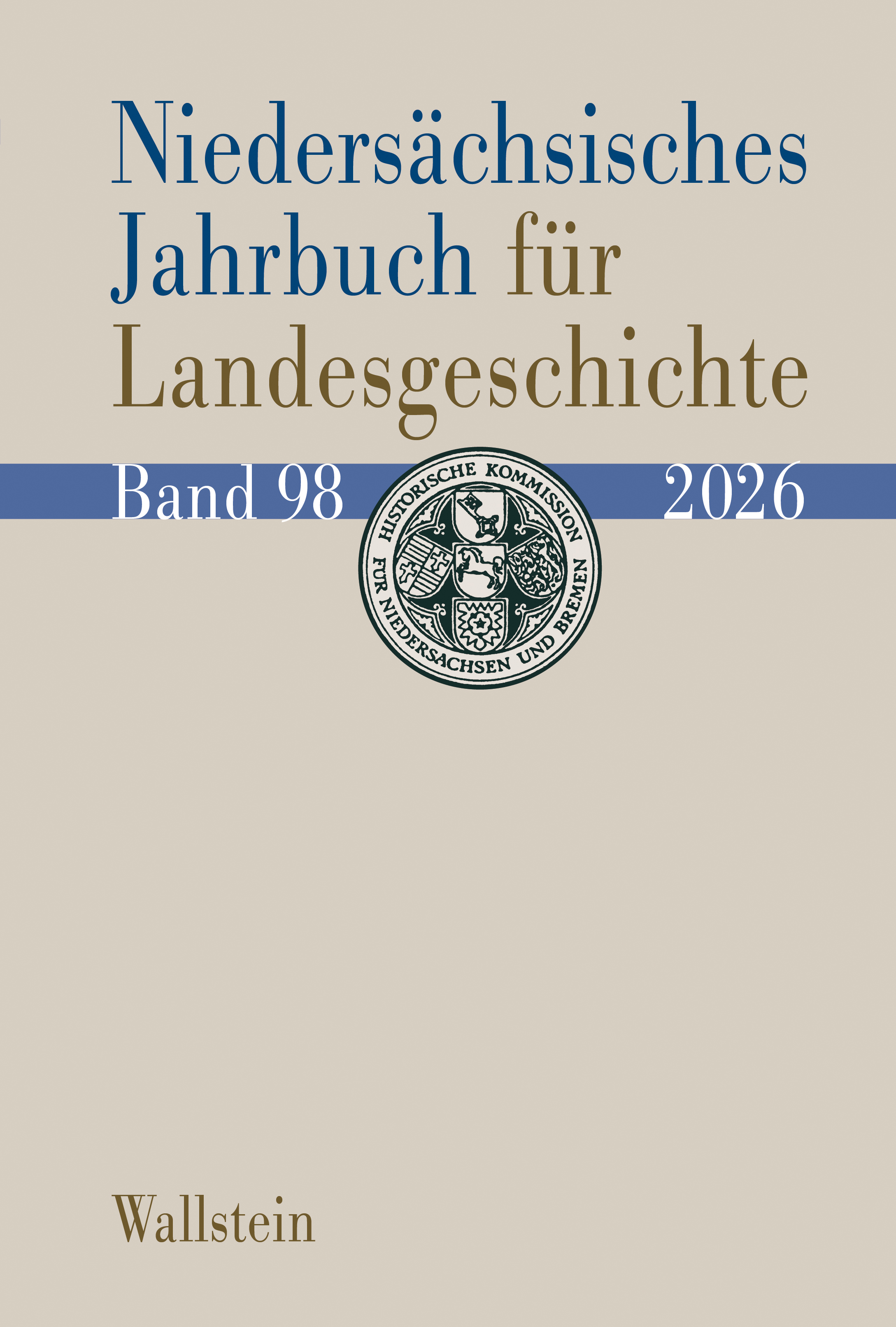 Buchcover: Niedersächsisches Jahrbuch für Landesgeschichte