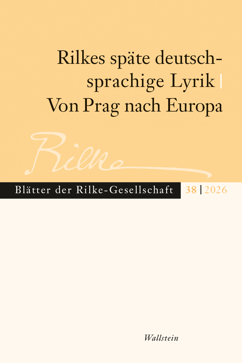 Buchcover: Rilkes späte deutschsprachige Lyrik / Von Prag nach Europa