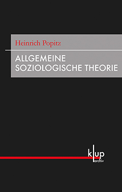 Buchcover: Allgemeine Soziologische Theorie