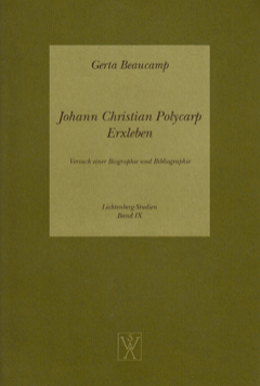 Johann Christian Polycarp Erxleben Cover Johann Christian Polycarp Erxleben