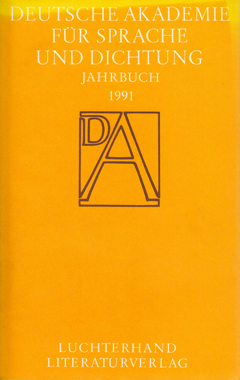 Buchcover: Jahrbuch 1991