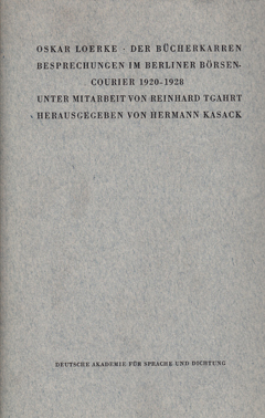 Buchcover: Der Bücherkarren