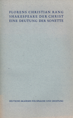 Buchcover: Shakespeare der Christ