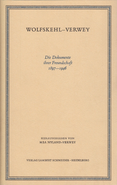 Buchcover: Wolfskehl und Verwey