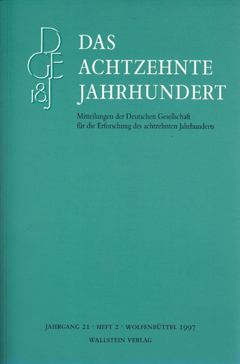 Das achtzehnte Jahrhundert 21/2 Cover Das achtzehnte Jahrhundert 21/2
