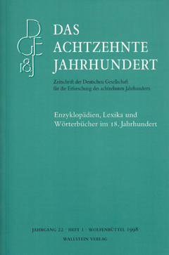 Das achtzehnte Jahrhundert  22/1