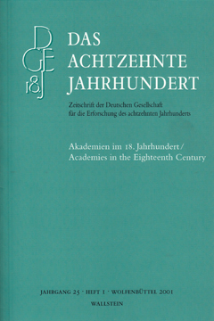 Akademien im 18. Jahrhundert / Academies in the Eighteenth Century