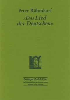 Buchcover: »Das Lied der Deutschen«