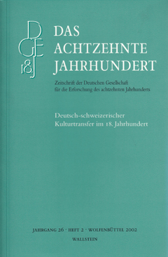 Deutsch-schweizerischer Kulturtransfer im 18. Jahrhundert