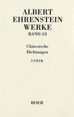 Buchcover: Werke III: Chinesische Dichtungen
