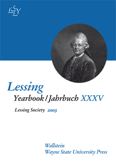 Lessing Yearbook / Jahrbuch XXXV, 2003