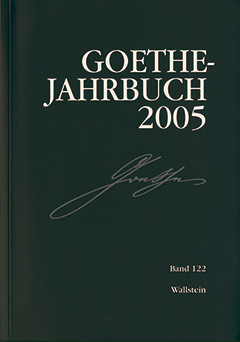 Buchcover: Goethe-Jahrbuch 122, 2005