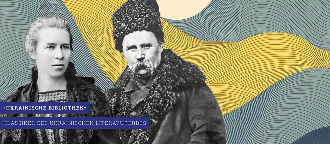 Slider zu den Büchern der Reihe "Ukrainische Bibliothek", Klassiker des ukrainischen Literaturerbes